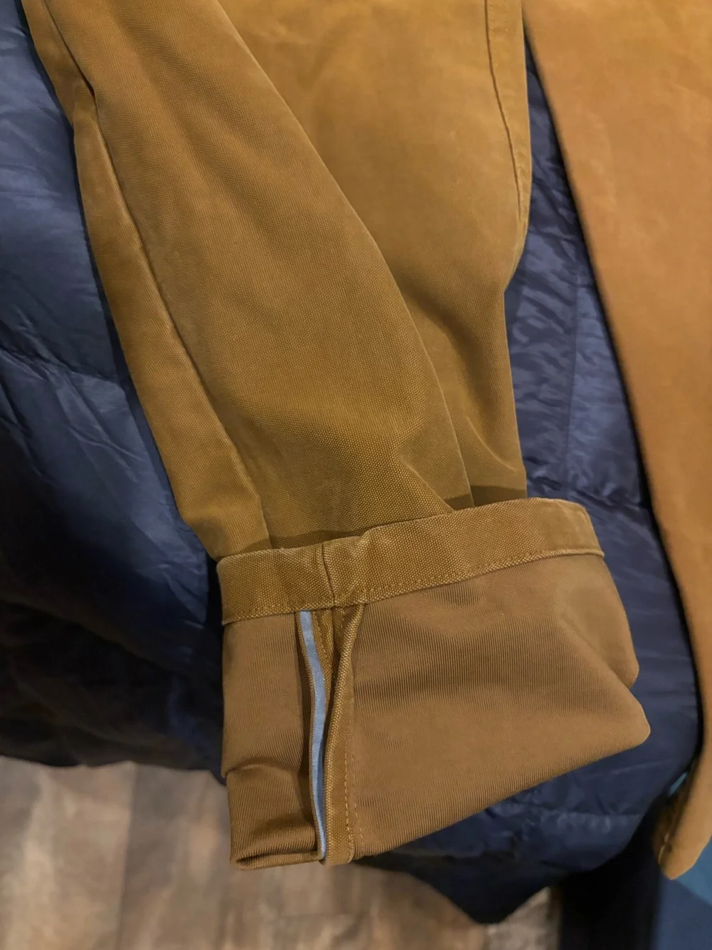 Lululemon Men's Slim Chino Pants in Mustard Brown - Classic Everyday Style